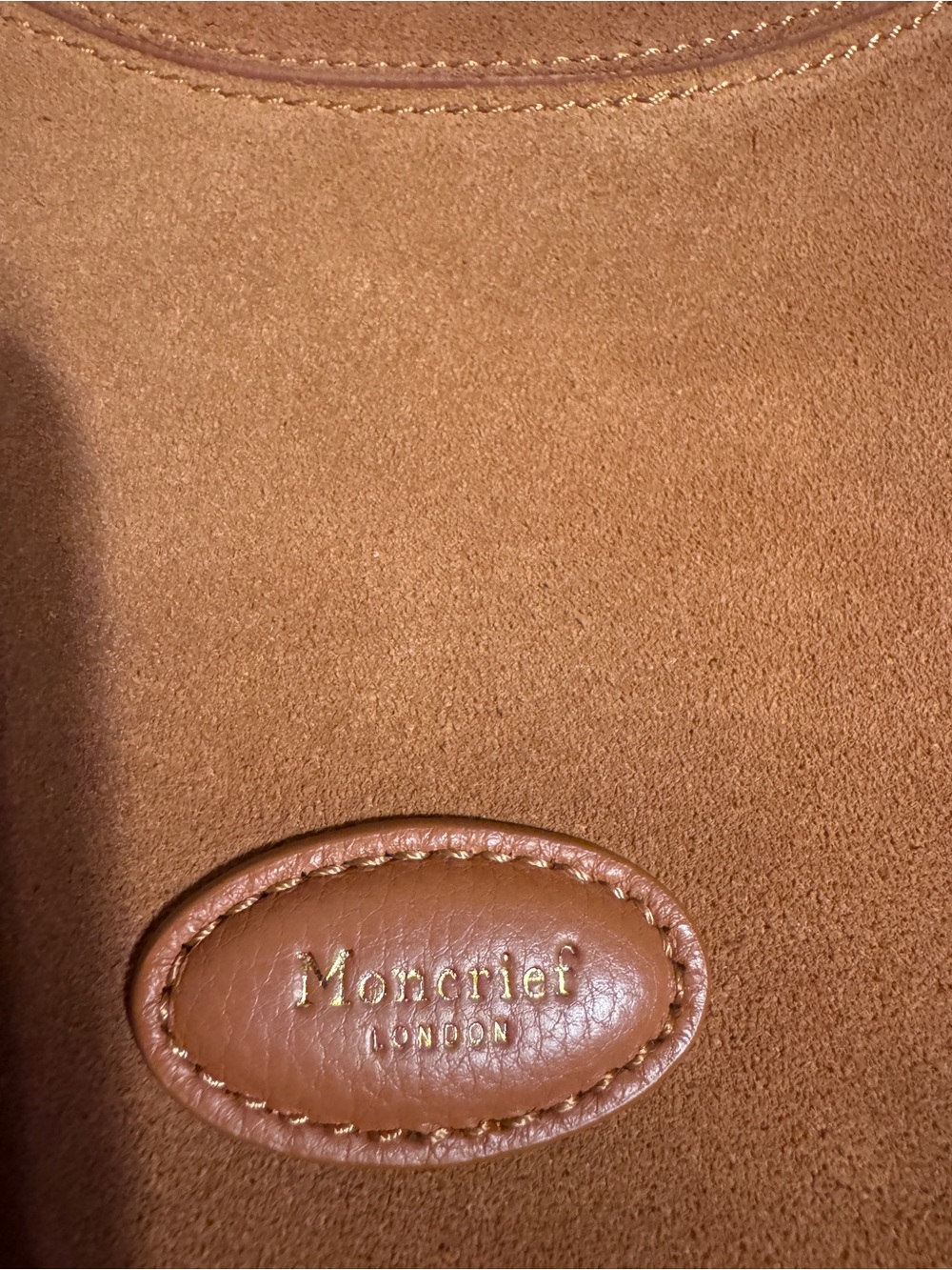 Moncrief London Mylah Brown Suede Hobo Shoulder Bag - Picture 2 of 7